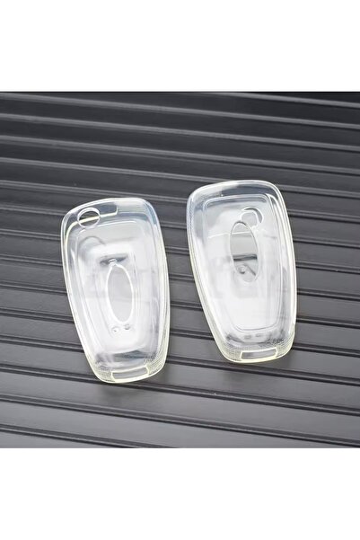 YıldızTuning غطاء مفتاح شفاف لسيارات فورد فوكس وفييستا وتورنيو كورير وترانزيت...