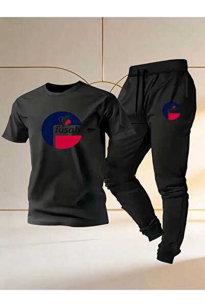 Rayan & Hoor Style Printed Sweatpants and T-Shirt - Jogger Pants T-Shirt Bott...