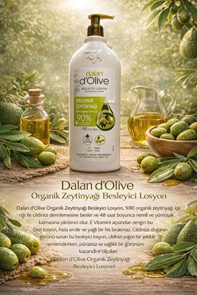 Dalan D'olive Besleyici Losyon Organik Zeytinyağı 400 ml