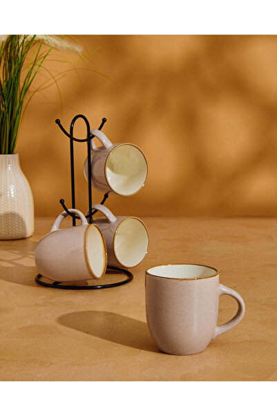 REDTAG طقم أكواب بيج مزجج (5 قطع)