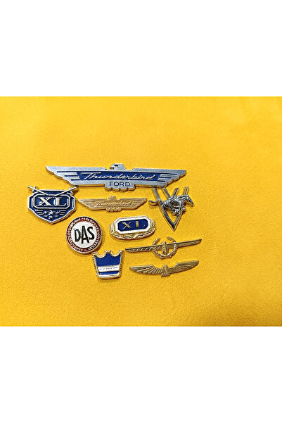 lina oto aksesuar 9 Metal Nuts with Emblem Tape