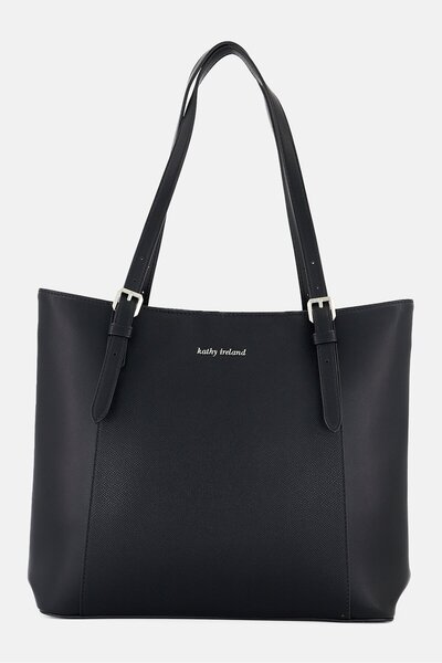 Kathy Ireland Women Brand Logo Tote Bag, Black