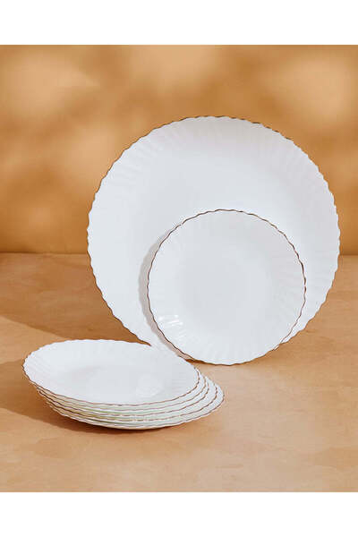 REDTAG طقم أطباق حلويات بيضاء مكون من 7 قطع