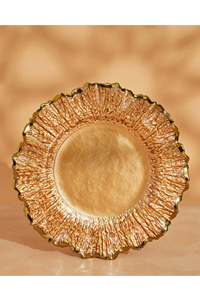 REDTAG Gold Charger Plate With Gold Rim