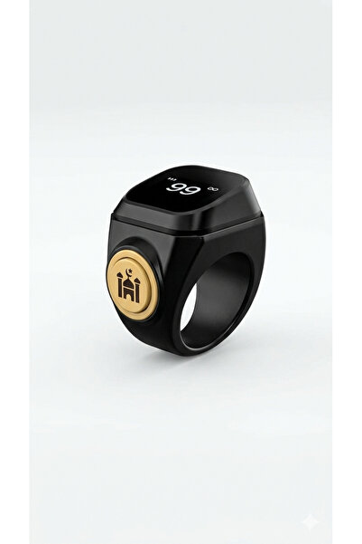 Generic Smart Tasbih Zikr Counter 18mm OLED Display Prayer Reminder USB Recha...