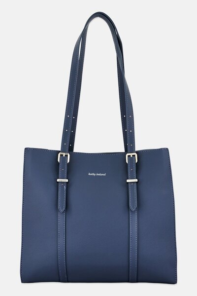 Kathy Ireland Women Brand Logo Handbag, Dusty Blue