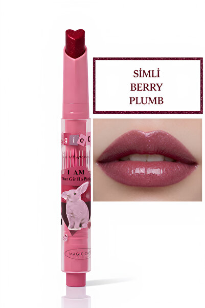 magic casa Simli Gül Işıltısı – Kalp Uçlu, Cam Parlaklığında Nem Etkili Ruj