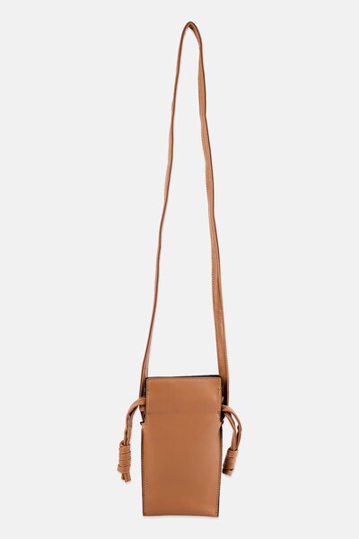 Luxe + Willow Women Solid Cross Body Bag Pouch, Nude