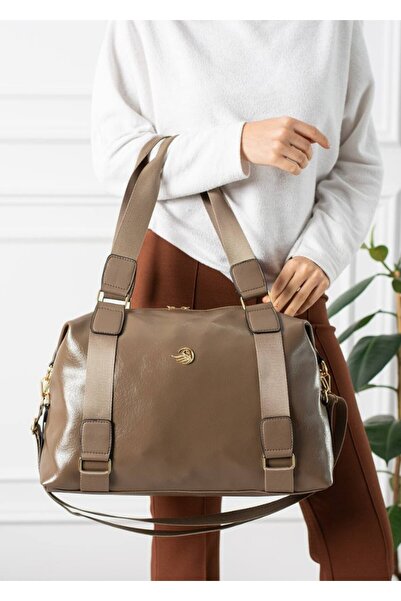 eflanmoda Salaş Faux Leather Women's Handbag and Shoulder Bag 42X33 cm