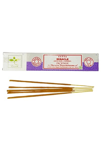 satya Bețișoare parfumate Miracle Incense, 15 buc., 21 cm, brad, aromă intensă