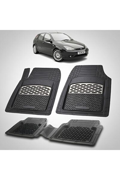 TEAMCAR Πατάκια δαπέδου συμβατά με Ford Focus Mk1 Hatchback 1998-2005 | Ασημί