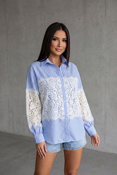 Cistern İstanbul Γυναικείο πουκάμισο Με δαντελένιο κέντημα