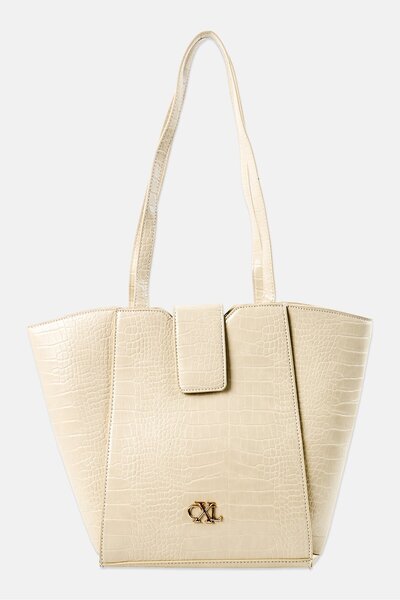 Christian Lacroix Women Brand Logo Tote Bag, Cream