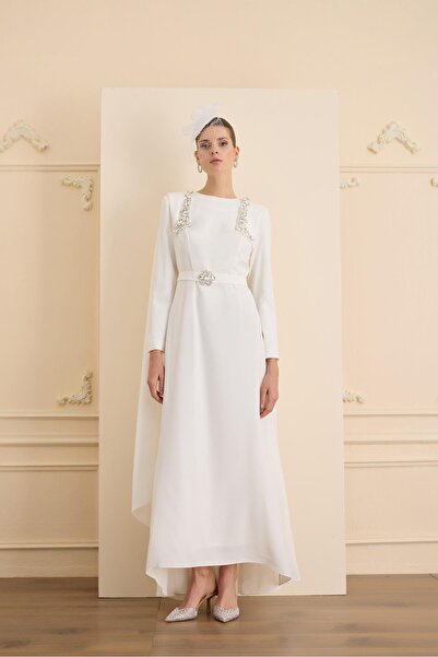 SENNA JEWEL DRESS Ekru