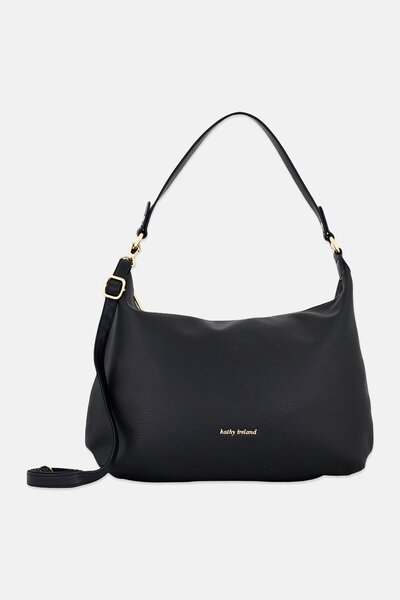 Kathy Ireland Women Brand Logo Handbag, Black