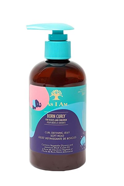 As I Am جل تحديد تجعيدات الشعر من بورن كيرلي بزيت الأرغان، تثبيت ناعم، 240 مل