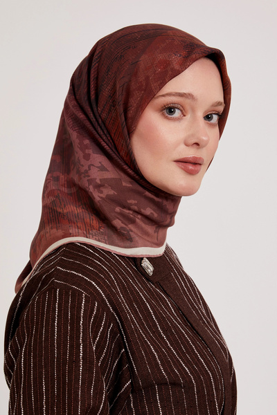 Levidor Royal Scarf Batik Pattern Dried Rose