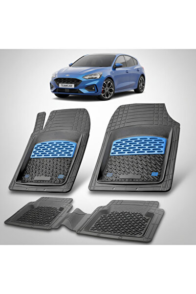 TEAMCAR Mats Ford Focus Mk4 Compatible Hatchback 5 doors 2018-2025 | Blue