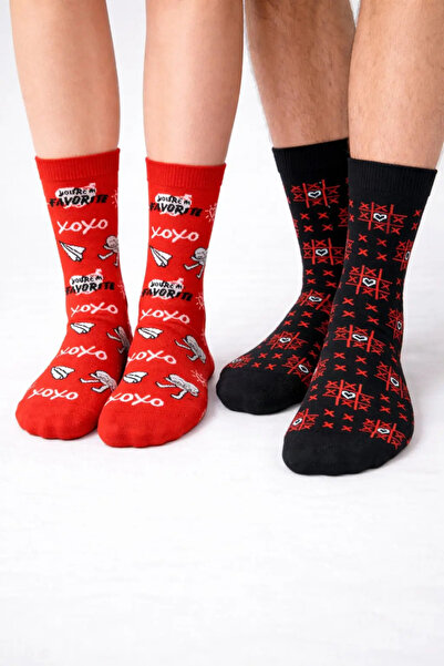 CS Chic&Shine Accessories Special Design Boxed Sock Set for Couples / Romanti...