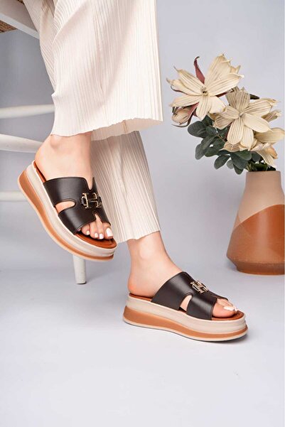 LEYDİ SHOES Παντόφλες MAYA με μονή αγκράφα στη μέση