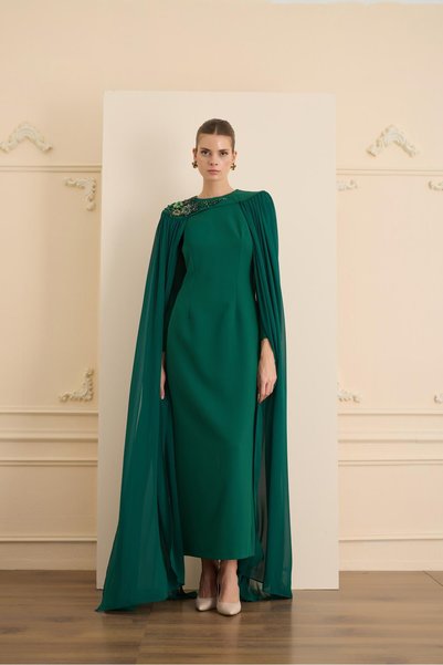 SENNA RENETA DRESS Zümrüt