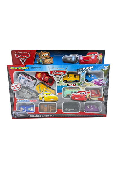 OEM Set Masinute Cars, 12 Bucati – Masinute Metalice 5 cm, Jucarii Masini Cur...