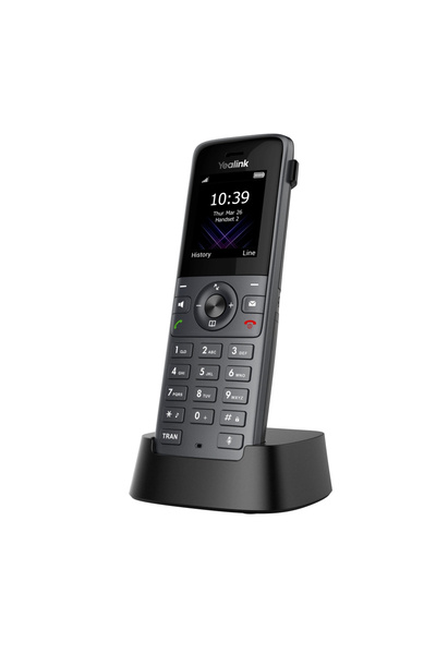 Yealink W73h, Dect, Kablosuz Ip Telefon, Siyah, 1.8" Renkli Ekran, 35 Saat Ko...