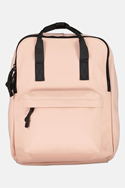 CLAN LONDON Women Brand Logo Backpack, Pink