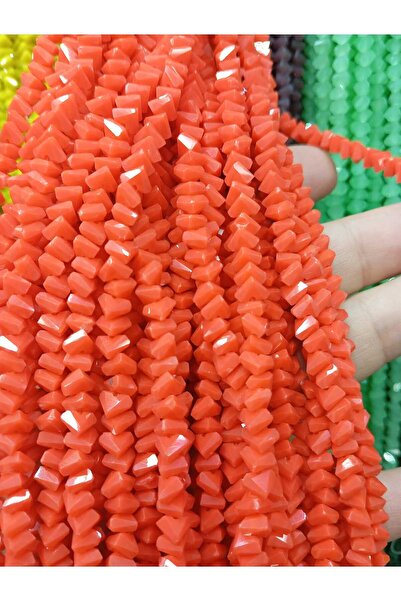 Ralp Moda 6 мм кристална пирамида чешка кристална мъниста 3 низки КОРАЛ