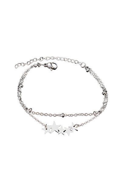 EFAYN.RO Women's bracelet, double model with accessories, fantasy star pendan...