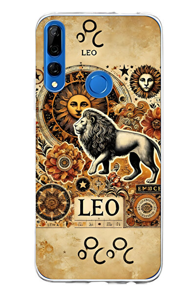 FLAMENKO حافظة هاتف شفافة متوافقة مع هاتف هواوي Y9 برايم 2019 من سلسلة أسد منقوش