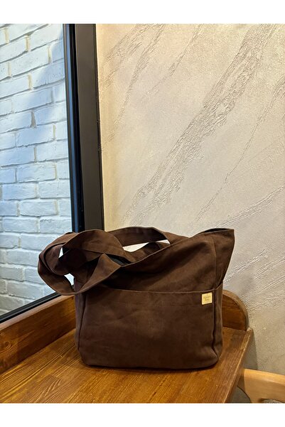 RONASBAG Brown Large Volume Multi Pocketed Tote Bag