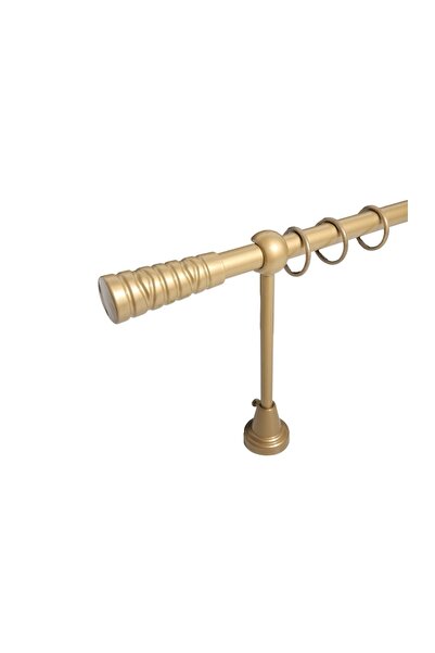 KLEIDECO galerie metal 16 mm COSTA RICA simpla, auriu-inchis, 300 cm, capete ...