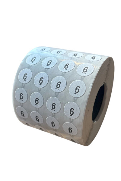 BİGÜMEX Etichetă adezivă 6NO cu etichetă de mărime (5000 BUC)