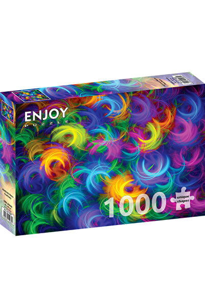 Enjoy Puzzle Puzzle 1000 piese Enjoy – Abstract Neon Feathers