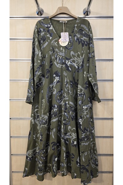 Park Moda Ιταλικό μακρύ φόρεμα K Λινό