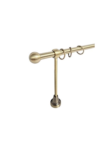 KLEIDECO galerie metal 16 mm COSTA RICA simpla, auriu-antic, 240 cm, capete P...