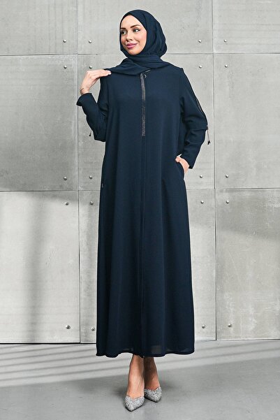 İmajButik Тъмносин велосипеден камък за врата с цип Ferace