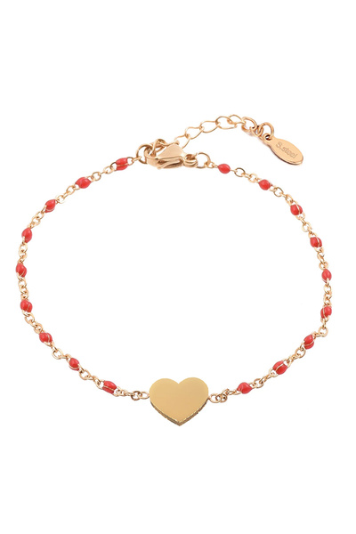 EFAYN.RO Women's bracelet, delicate heart pattern, my heart is yours theme, a...