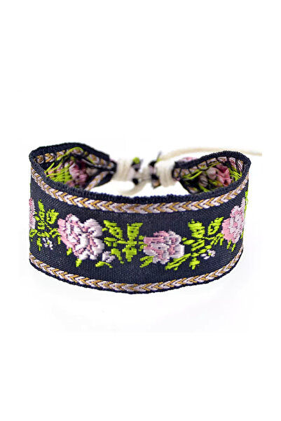 EFAYN.RO Bratara dama, motive traditionale, reglabila, neagra, EFAYN