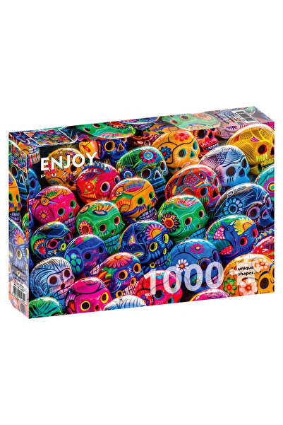 Enjoy Puzzle Puzzle 1000 pieces Enjoy – Colorful Skulls