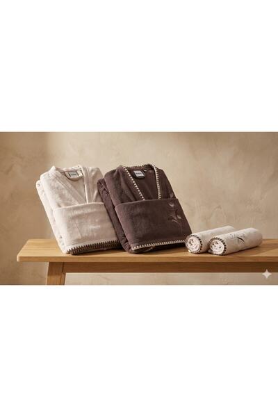 Özdilek Pampas Beige-Cocoa Family Set