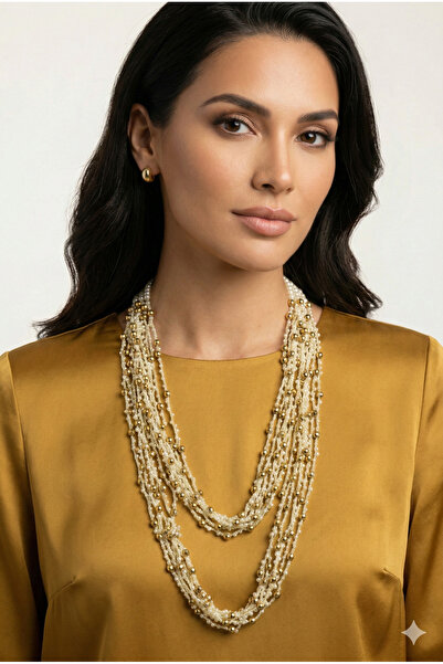 PETEK AKSESUAR Handmade Knitted Multi-Stylish Design Necklace