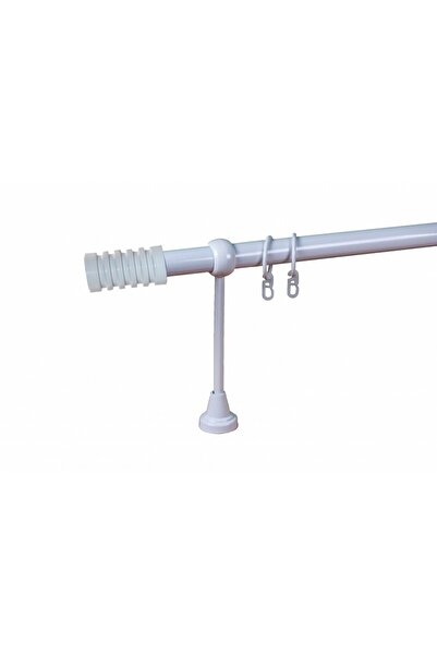 KLEIDECO galerie metal 25 mm BRAZILIA simpla, alb, 300 cm, capete SAO PAULO