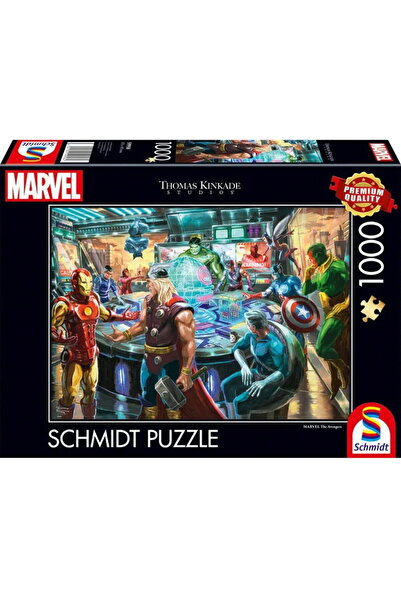 Schmidt Spiele Thomas Kinkade Studios: Marvel - Răzbunătorii, Puzzle (1000 pi...