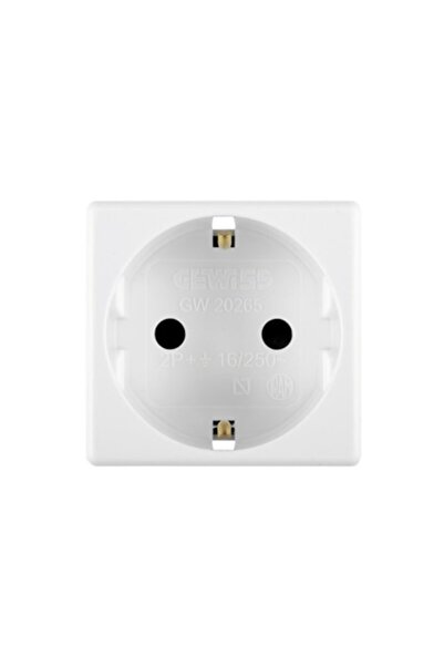 Gewiss Priză modulară Schuko, 2 module, 2P+T, cu CP, GW20265
