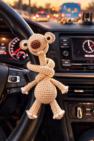 HÜMANATURAL Amigurumi Sid Direksiyon Süsü /Çanta Charmı /Anahtarlık