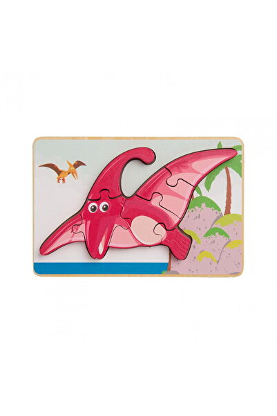 MomKi PUZZLE DIN LEMN PTERODACTIL, 8 PIESE