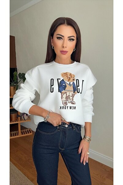 DİDEM GÜLTAKTI جينز نسائي عالي الخصر حافة غير مكتملة باللون الأزرق الداكن من ...