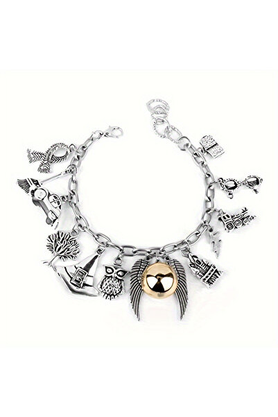 EFAYN.RO Women's bracelet, model with multiple pendants, versatile talismans,...